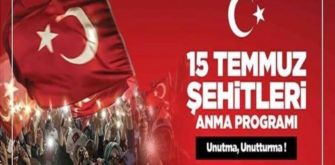 15 TEMMUZDA MEYDANLARDAYIZ