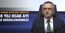 Maliye Bakanı Naci Ağbal’ın 2018 Yılı Ocak Ayı Bütçe Değerlendirmesi